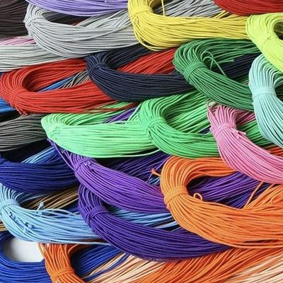 2.0MM Colored Round Elastic Cord Rubber Band for DIY Beading