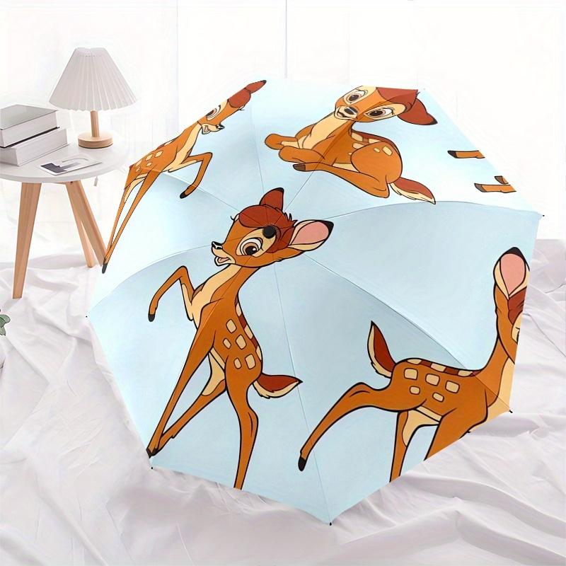 Disney Bambi,SkinnyDip Automatic Opening and Closing Umbrella - Suitable for all occasion and business umbrella, unisex portable tri-fold sm