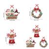 Christmas Event Paper Door Wreaths For Party Venue Decor And Festive Atmosphere Creation
