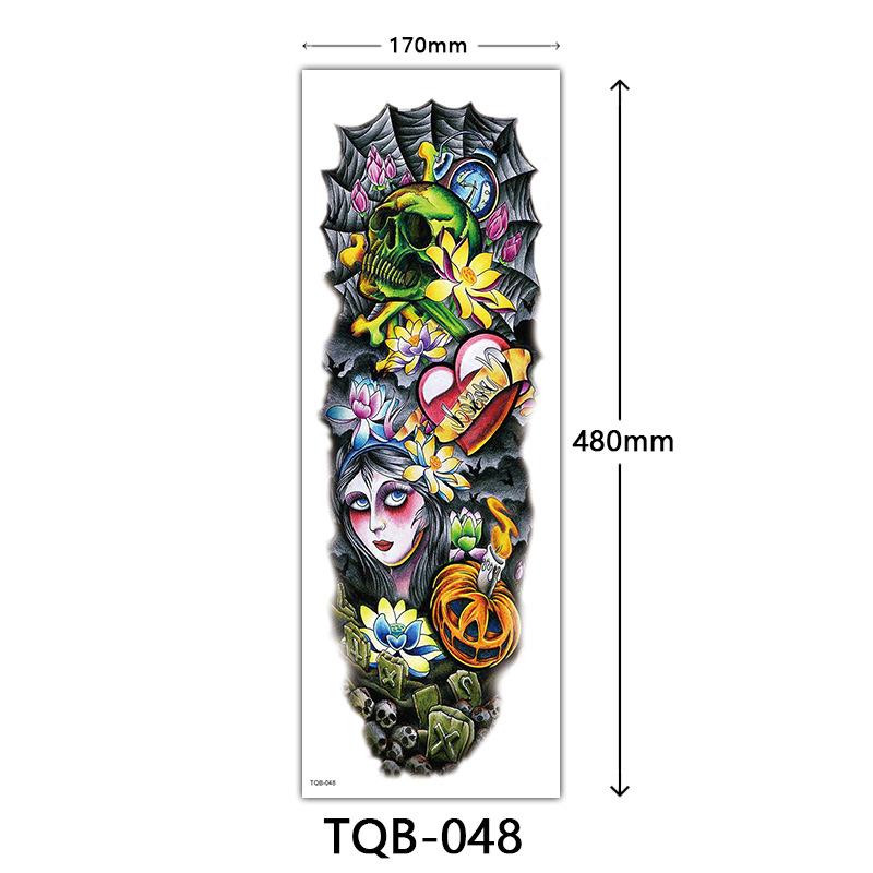 Full Arm Tattoo Sticker Full Arm, Full Arm Big Picture Tattoo Sticker, Flower Arm Tattoo Sticker Tattoo