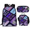 Luxury Popular Funny Novelty Kpop Katseye 3D Print 3pcs/Set pupil School Bags Laptop Daypack Backpack Lunch bag Pencil Case