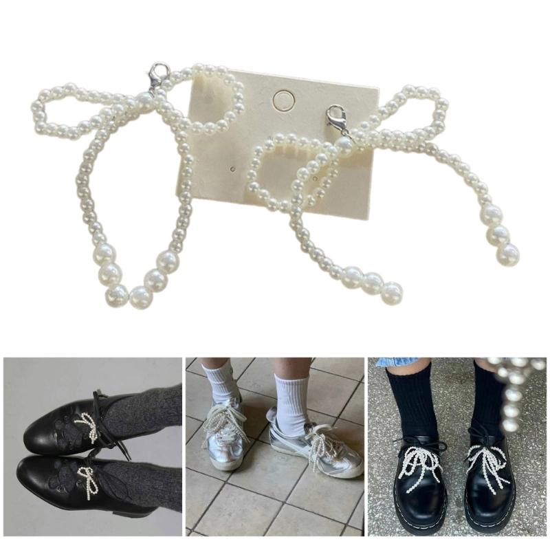 Elegant Bowknot Shoe Charm for Women Bag Pendant Shoes Decoration Fashionable and Stylish Shoe Accessory