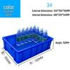 Rectangular Plastic Parts Box with Thickened Walls for Hardware and Tools