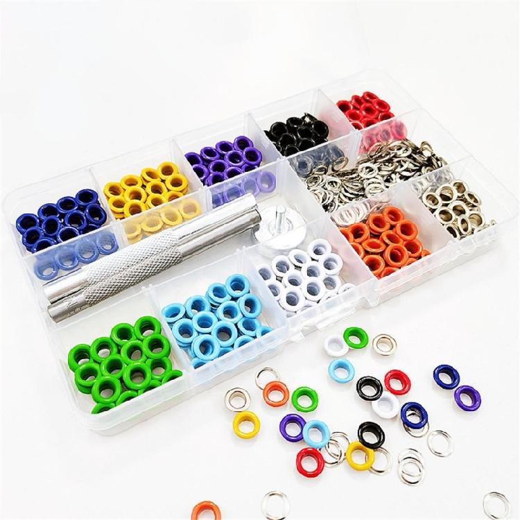 400PCS 5mm Grommet Kits for Fabric, Canvas, Curtain, Clothes, Leather Repair