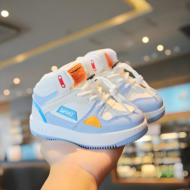 Children's sports shoes, casual sneakers, high-top basketball shoes, soft-soled baby shoes