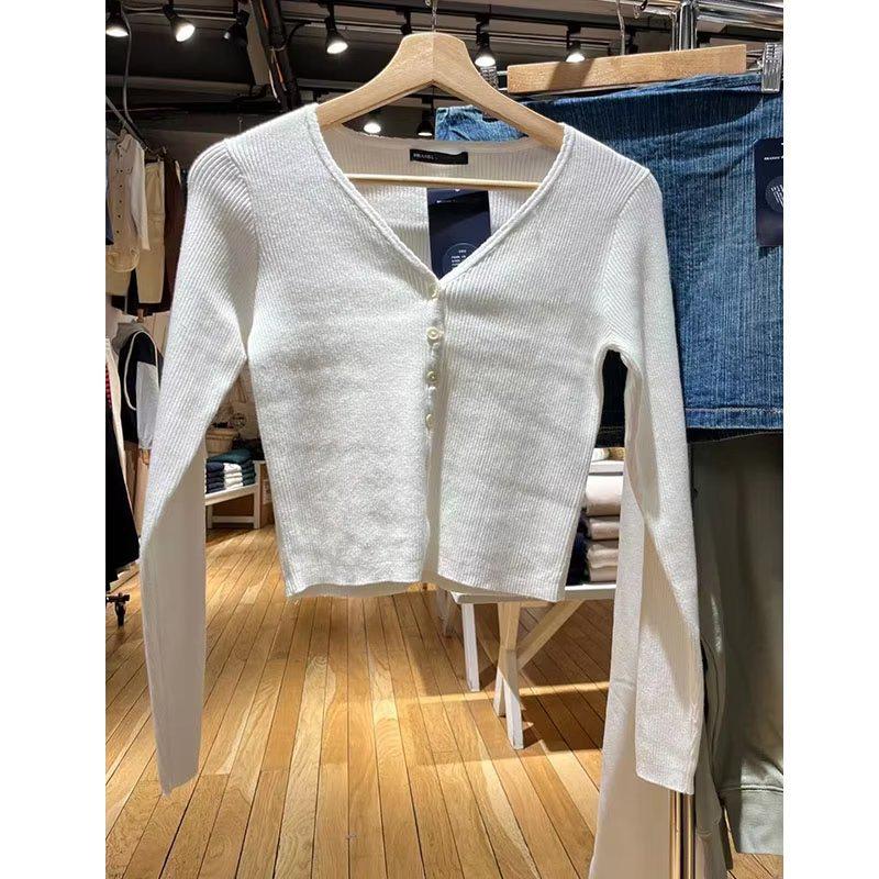 

Кардиган в рубчик в стиле ретро темно-синего цвета с кружевным воротником для женщин One Size