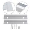 Set of 2 Z-shaped Aluminum Alloy Pendant Brackets for Mounting Wall Art Panels and Signage with Sleek and Design