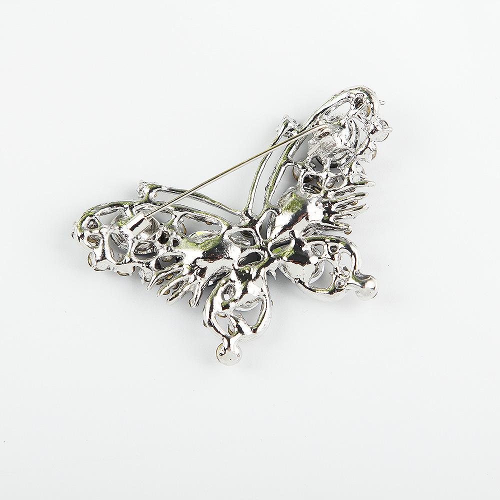 Fashion Crystal Butterfly Brooch Creative Hundred Matching Insect Pin Suit Sober and Fashionable Clothing Accessories Brooch Jewelry