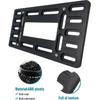 Front License Plate Bracket Holder - Universal Front Mounting Kit, Plastic Bumper Car Tag Adapter With Copper Threaded, With Screws Caps And