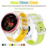 18mm 20mm 22mm Translucent Silicone Watch Strap For Garmin Forerunner 570 265 165 265S/Venu 4 3 2/Vivoactive 6 5 4 Watch Bands