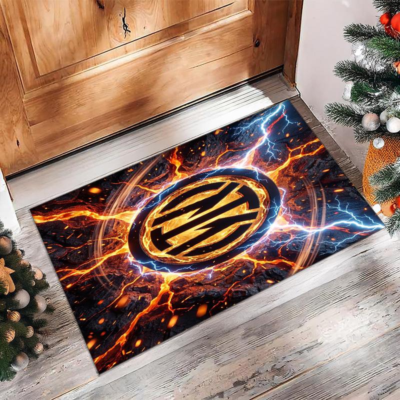 Borussia Dortmund Printed Flannel Area Rug Non Slip Soft Polyester Floor Carpet Indoor Decor Mat for Bedroom Living Room Sofa