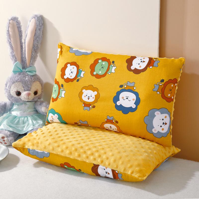 

1PCS Detachable and Washable Children s Kindergarten Baby Nap Pillow All Cotton Bean Velvet Pillow 30X50cm