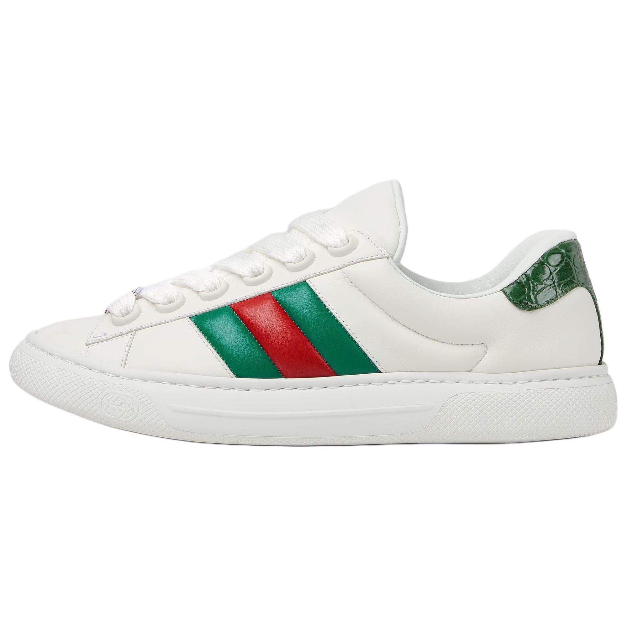 GUCCI ACE Ādas Zemi Skrituļdēļu Apavi