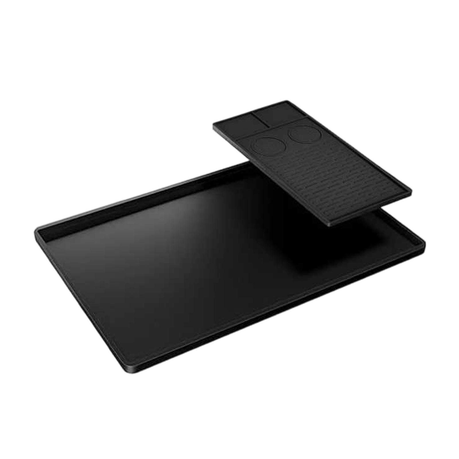 

Silicone Coffee Mat,Non- Bar Mat With Raised Edges And Removable Drying Pad, Fits Under Coffee Makers/ Machines, Heat-Resistant Countertop Protector One Size