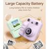 Kids Instantly Print Camera With 1Roll Thermals Paper For Creative Photography Featuring Clear Imaging Filter Effects