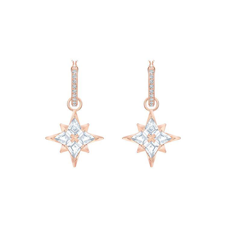 Swarovski Symbolica Star Shaped Earrings Women earrings Rose-Gold 5494337 Box (Random Color)