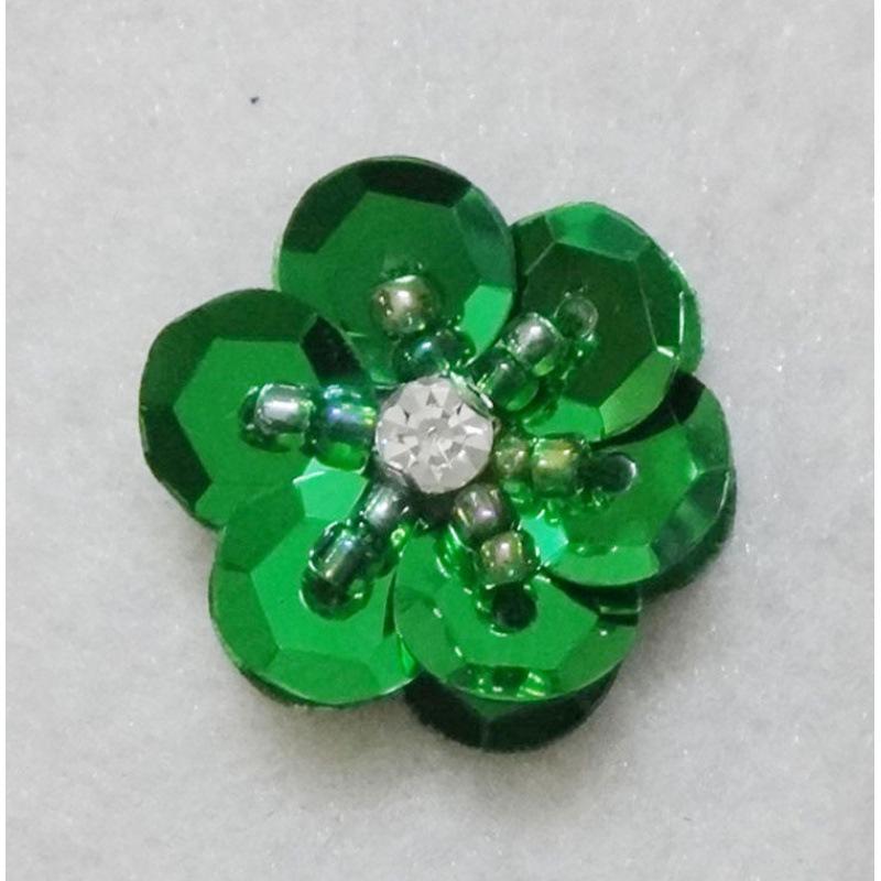Hand-Sewn Sequin Flower Patches for Clothing, Hats, Bags, and Hair Accessories