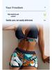 2025 Multicolor High-Waisted Bikini – European & American Style Women's Swimwear