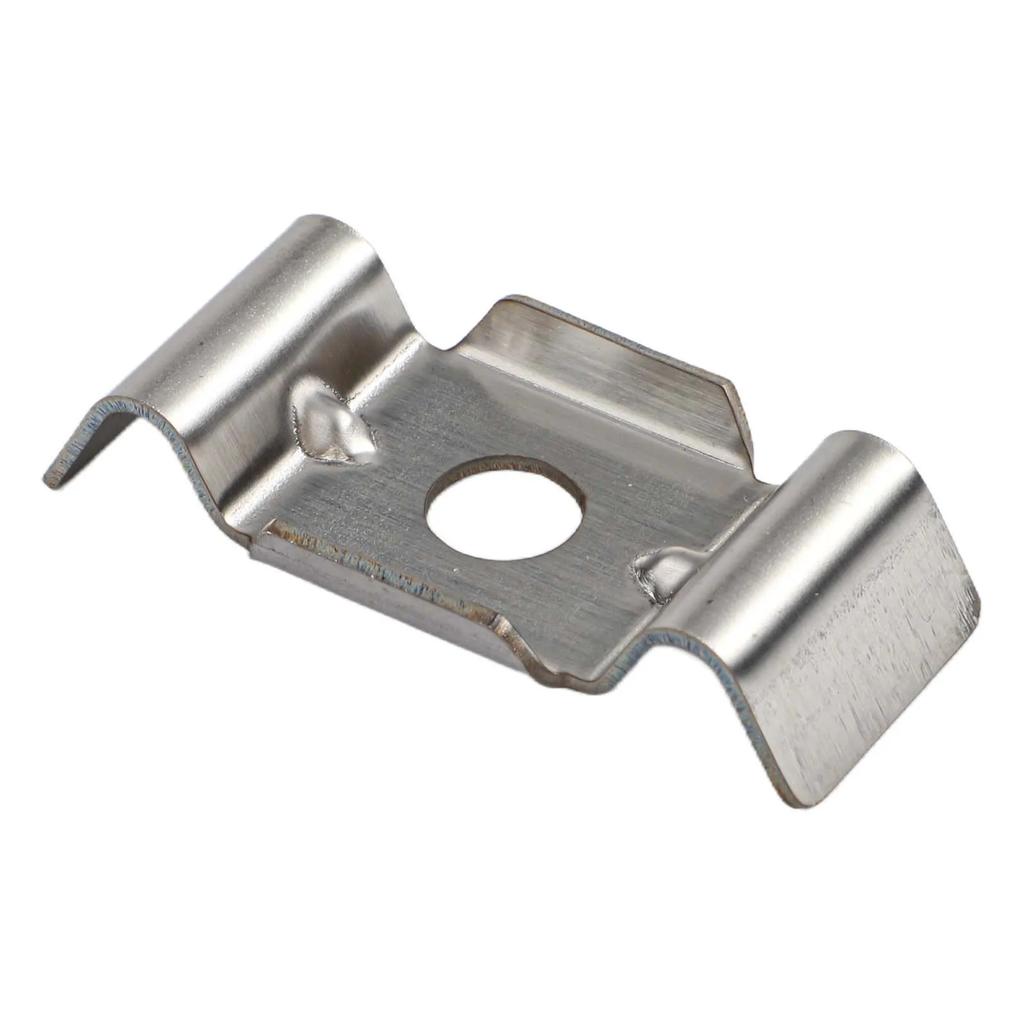 Doppelstangen-Polsterklemme Halterung für Zäune Schmetterlingsform Passend für 28 32mm Öffnungen 10er Pack für Metall- und Holzpfosten