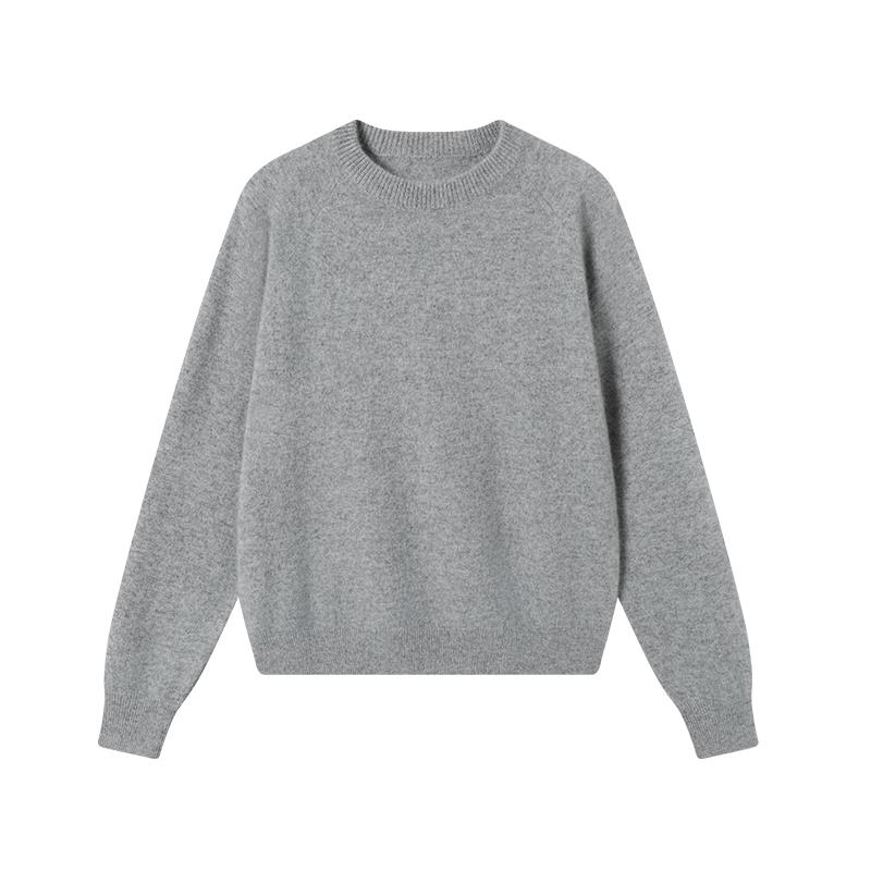 Jingdong Jingzao Women's 100% Cashmere Machine Washable Round Neck Sweater