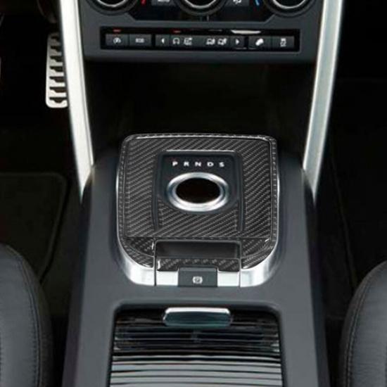 4Pcs Carbon Fiber Interior Gear Shift Cover Trim For Land Rover Discovery Sport