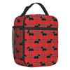 Vintage Scottish Terrier Dog Insulated Lunch Bag for Work School Scottie Pet Lover Leakproof Cooler Thermal Lunch Box Women Kids