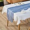 180*90/90*340Cm Cheesecloth Table Runner Gauze Tablecloth Semi-Sheer Crinkle Table Cover Boho Rustic Decorations Bridal Shower