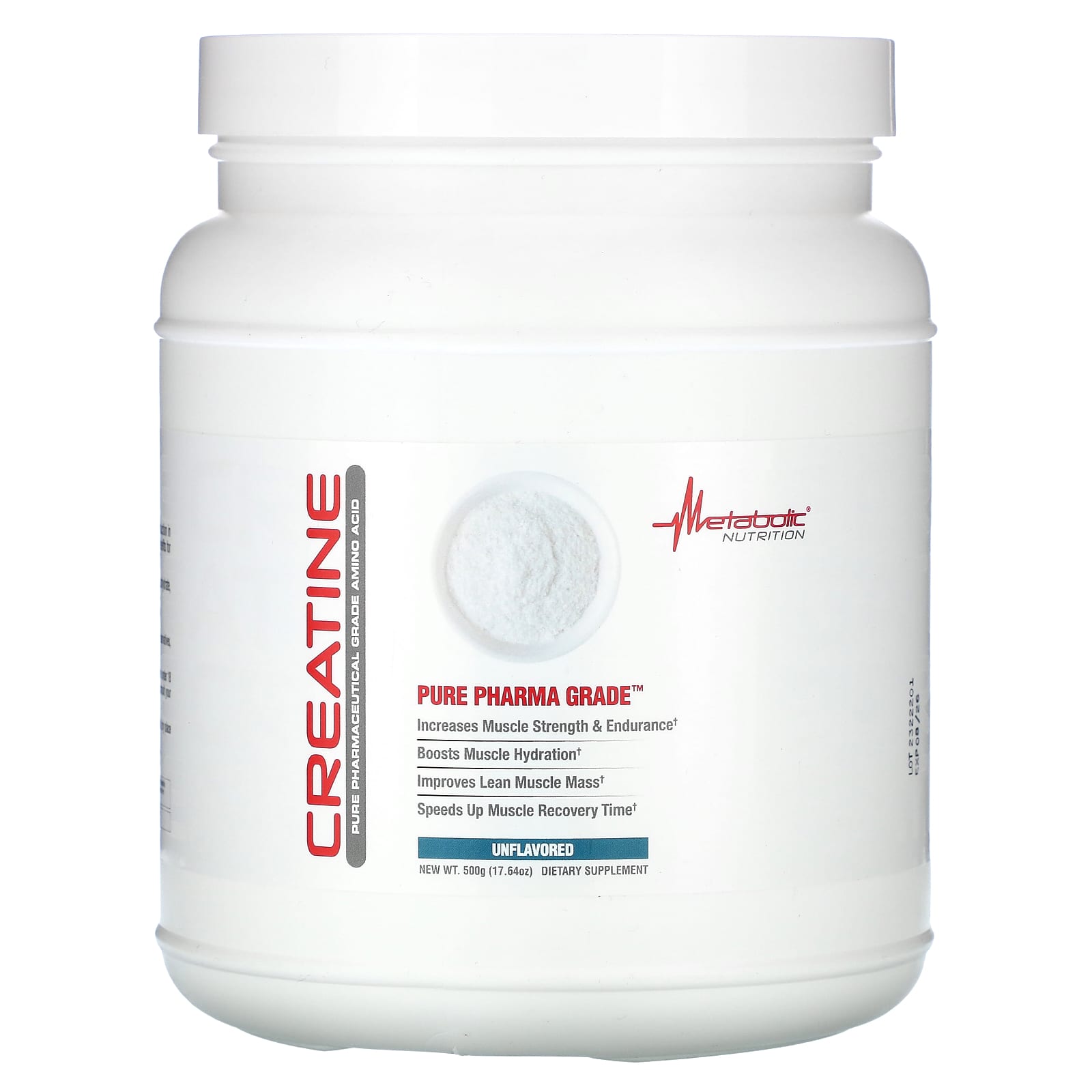 

Metabolic Nutrition, Creatine, Unflavored, 17.64 oz (500 g)