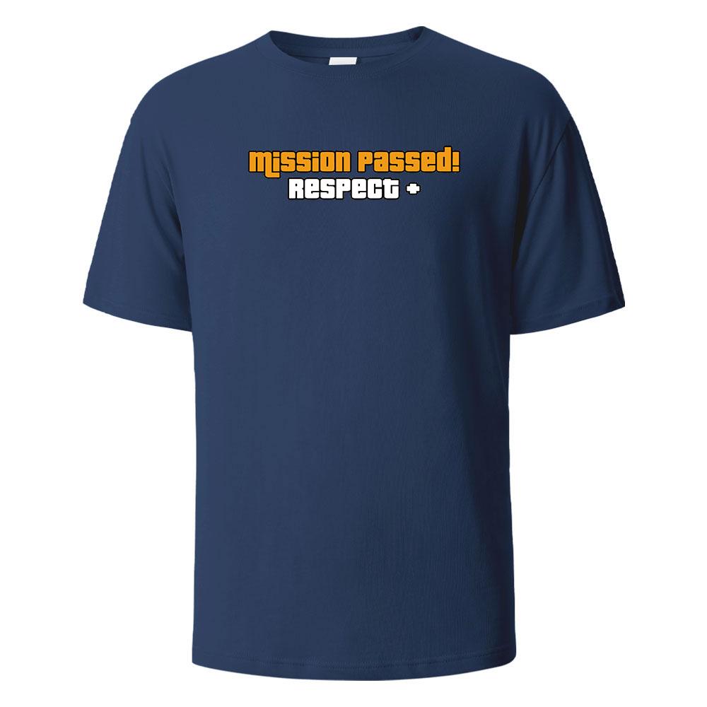 Mission Passed Print T Shirts 100% Cotton Summer Tees For Men Women Oversize Casual Tops T Shirts