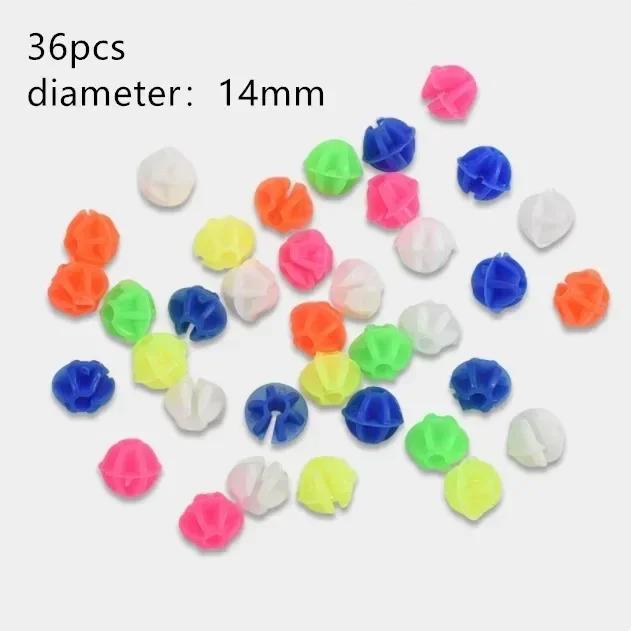 36pcs Bicycle Wheel Spoke Beads - Colorful Plastic Decoration Clips for Kids' Bike Wheels, Cycling Accessories