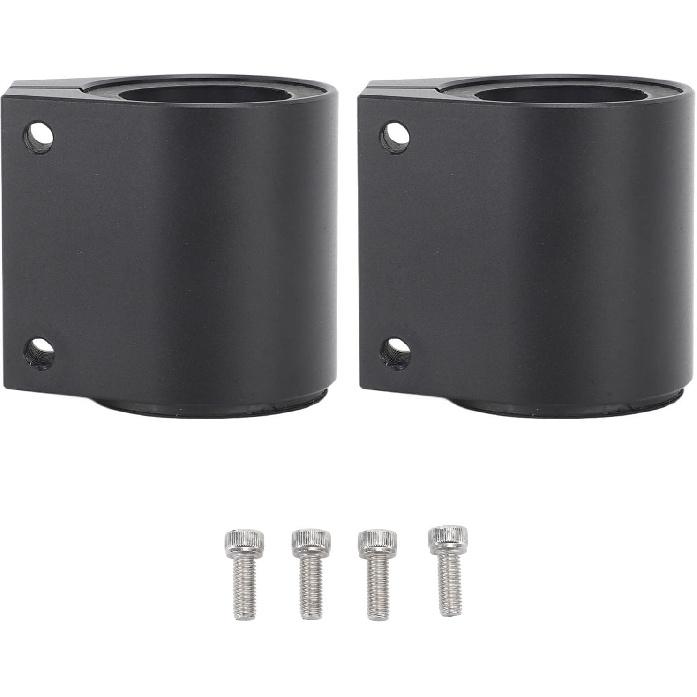 Acouto 2PCS 1in High Temp Exhaust Pipe Clamp Aluminum Butt Joint Exhaust Band Clamp Exhaust Narrow Band Muffler Seal Clamp for 1987 to 2006 Exhaust чёрный