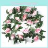 Classic 2.4m Silk Rose Flower Garland For Stunning Wedding And Party Decorations