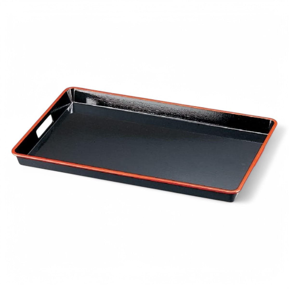 

Placemat for Made in Luxury Weave Side Black and S x x J-Kitchens Trays, Japan, Non-Slip, A) 2-Shaku Tray, Red, Size, 60.3cm 39.5cm 4.2cm