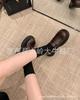 Leather Single Shoes One Pedal Spring and Autumn New Foam Sole Retro Polished Thick Sole Lazy Loafers Women's Small Leather Shoes