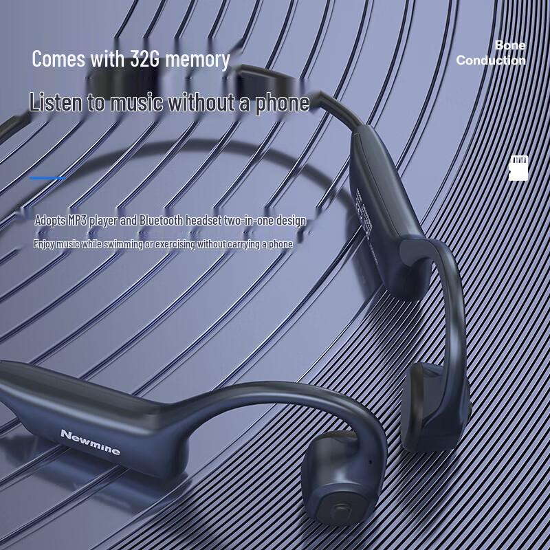 Numan Waterproof Bone Conduction Bluetooth Sports Headphones