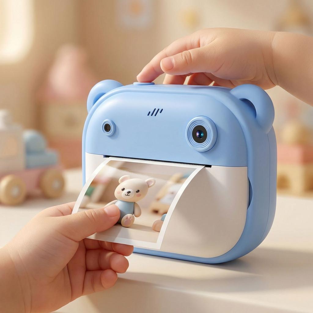 Y600 Kids Instant Print Camera Cartoon Digital Camera for Children Photo