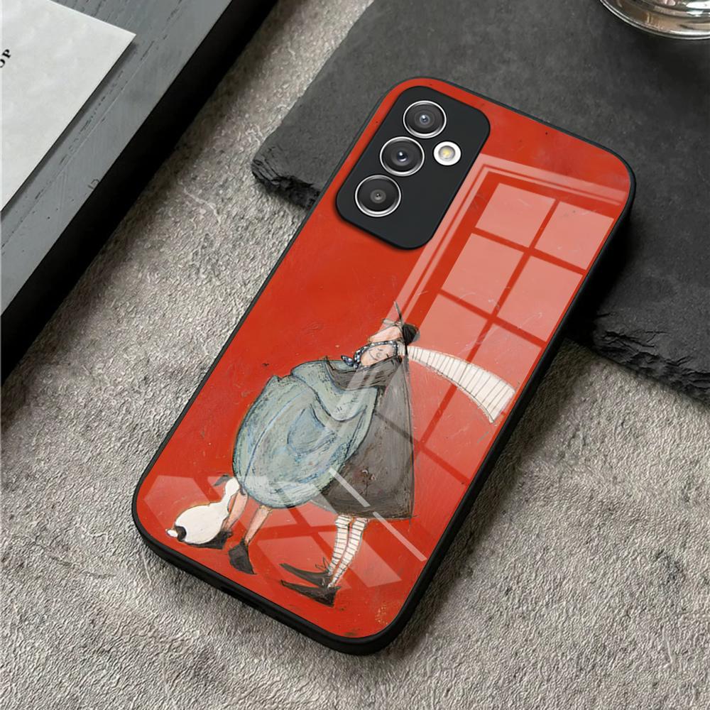 

Sam Tof Phone Case For S25 Ultra Samsung S26 S23 S24 Plus S22 S20 S21 Fe A54 A34 A53 A16 Glass Cover Samsung s25plus