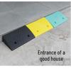 Plastic Ramp Pad: Car Uphill Climbing Slope Curb Threshold Speed Bump Step.