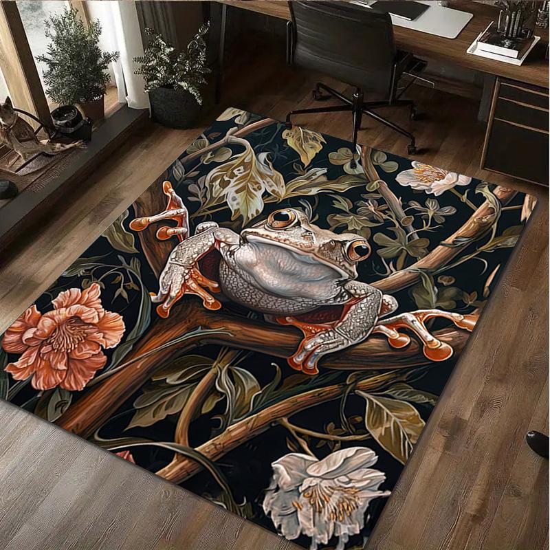 1Pc Animal Flowers Rug - home decoration Carpet For Living Room Bedroom Flooring Computer Chair Area Rug