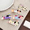 Cartoon Hairpin Acrylic Lightweight Secure Clamp Pretty Animal Hair Clip Head Decoration For Women Girls