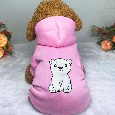 2024 New Pet Dog Clothes Cute Cartoon Bear Dog Hoodie For Small Dogs Pullovers Puppy Costumes Chihuahua