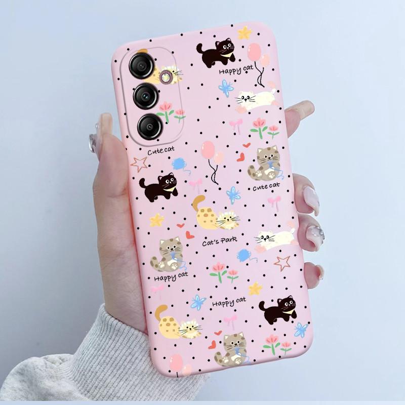 For Samsung Galaxy A14 4G Case A145 Soft TPU Silicone Cover Cute Astronaut Panda Phone Case For Samsung A14 5G A146B Coque Funda