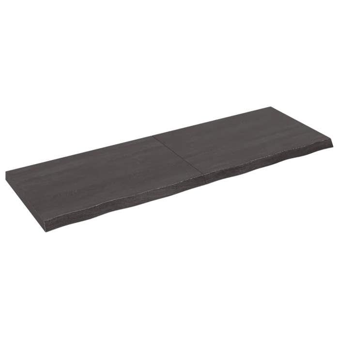 VidaXL Dessus de bureau gris foncé 180x60x6 cm bois chêne traité 3156457