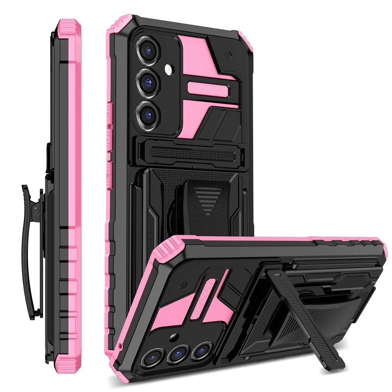 Belt Clip Holster Armor Case For Samsung Galaxy A15 5G A25 A35 A55 A05 A05S A14 A24 A34 A54 A13 A33 Cover Kickstand Coque Funda