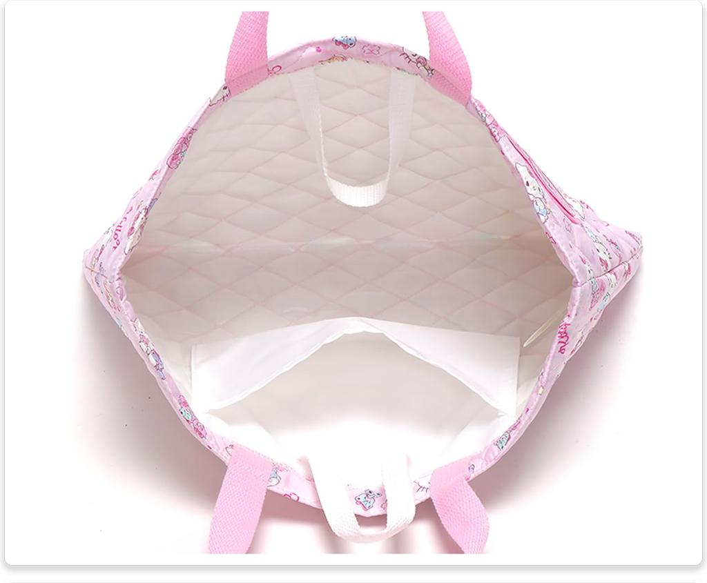 Takanami Create Quilted Lesson Bag, Hello Kitty Pink [138399] - Perfect for preschoolers, toddlers, and children, perfect for kindergarten, school tri