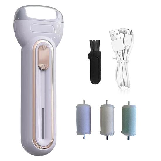 

1 комплект электрической шлифовальной машины для ног, легко удаляет мозоли, омертвевшую кожу, шлифовальная машина для красивых гладких ног фиолетовый