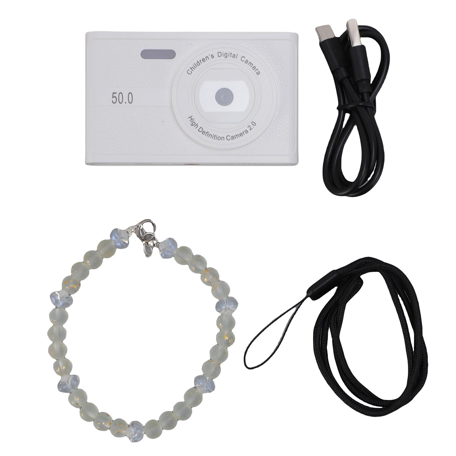 

Digital Camera 1080P 48MP Rainproof Long Battery Life Double Lens Travel Camera with Fill Light for White