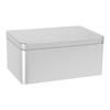 COHEALI Storage Box Tin Sewing Box Tool Box Photo Card Organizer Small Lightweight Portable Multifunctional Stylish Vintage Style Lid Included Small