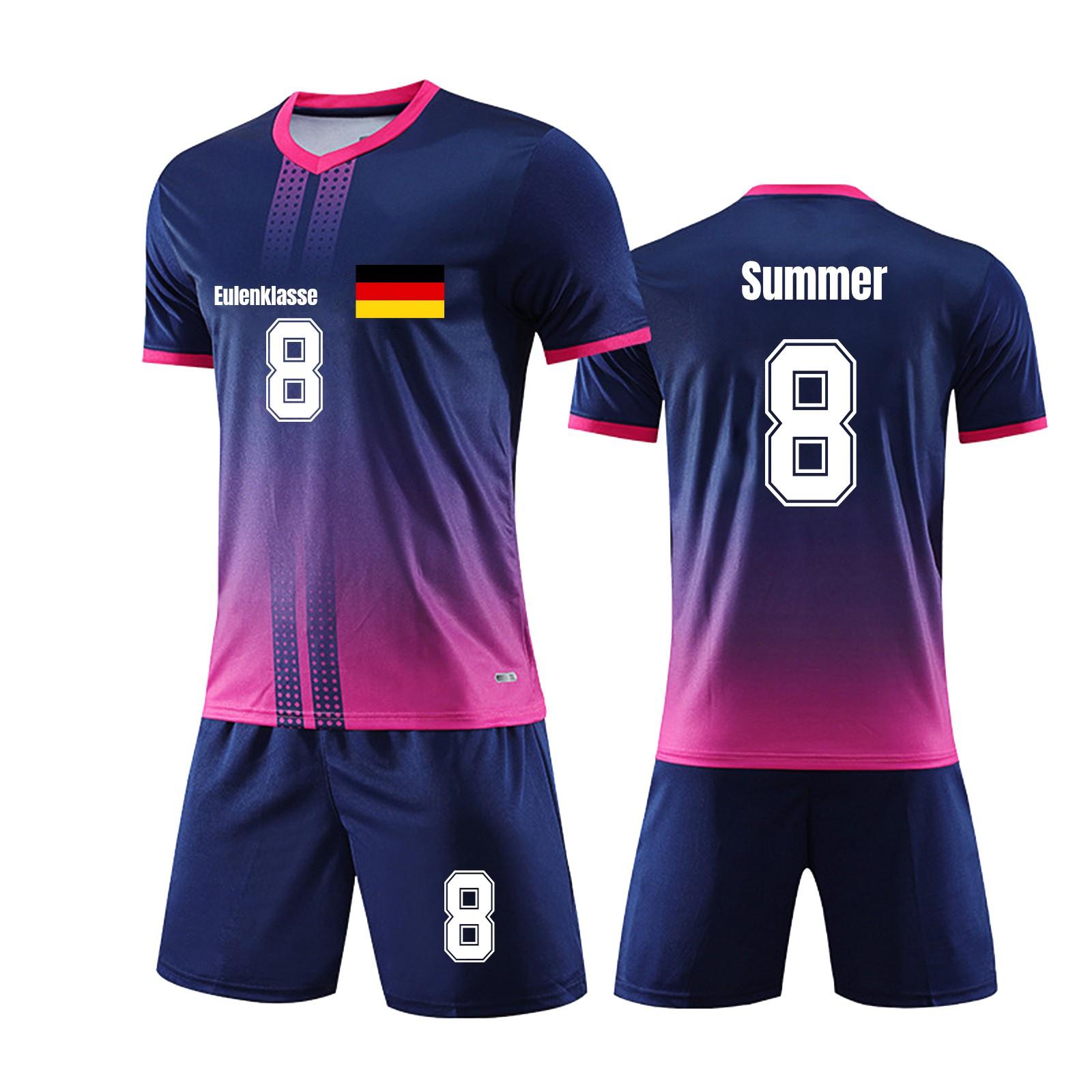 

Personalised Shirts Kit Mens Girls With Name Number Custom Football Jerseys For Boys Training Suit