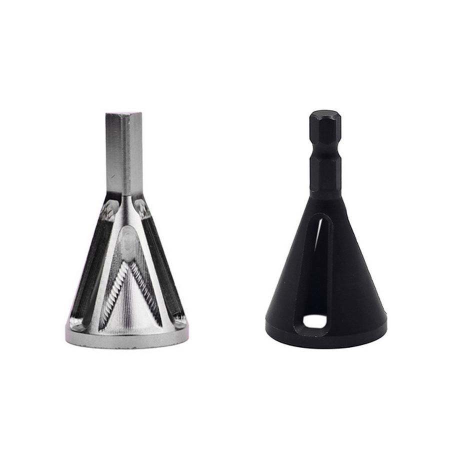 

Triangle Silver + Hex Shank Black Deburring External Chamfer Tool Bit Remove Bur